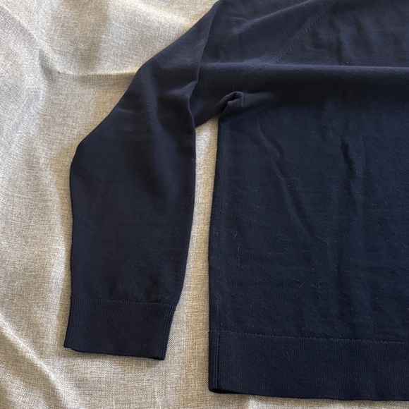 Theory Men's Dark Navy Crewneck Sweater - Picture 6 of 13